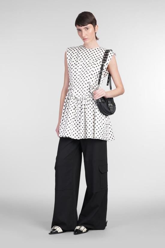 25SS 가니 숏 원피스 412274 W0363 Beige - GANNI