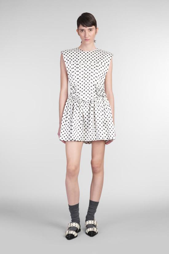 25SS 가니 숏 원피스 412274 W0363 Beige