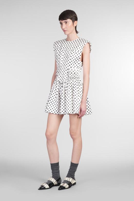 25SS 가니 숏 원피스 412274 W0363 Beige - GANNI