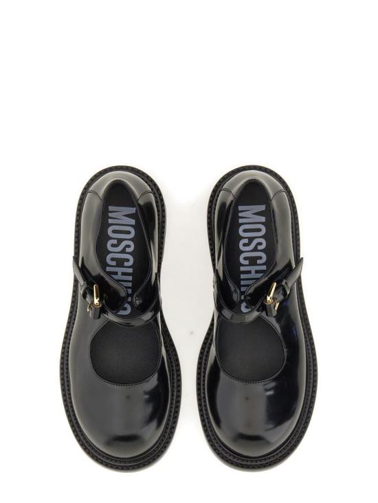 24FW 모스키노 플랫 슈즈 MA10704C0L MJ0000 Black - MOSCHINO