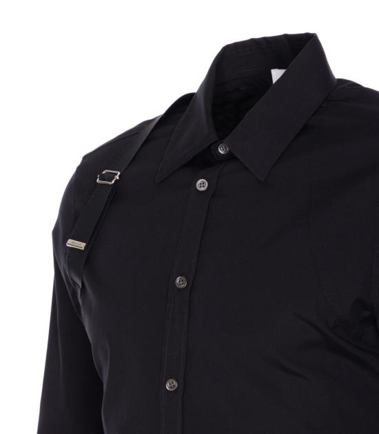 25FW 알렉산더 맥퀸 긴팔 셔츠 828170QNAAB1000 Black - ALEXANDER MCQUEEN