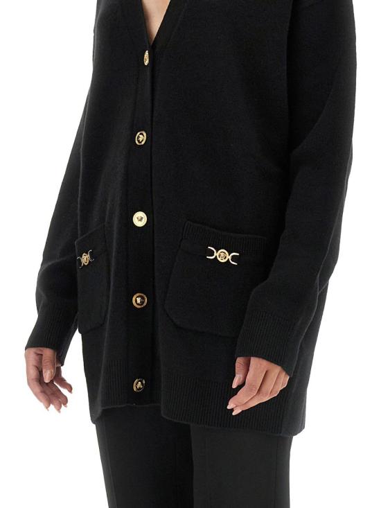 24FW 베르사체 가디건 1014091 1A112871B000 Black - VERSACE