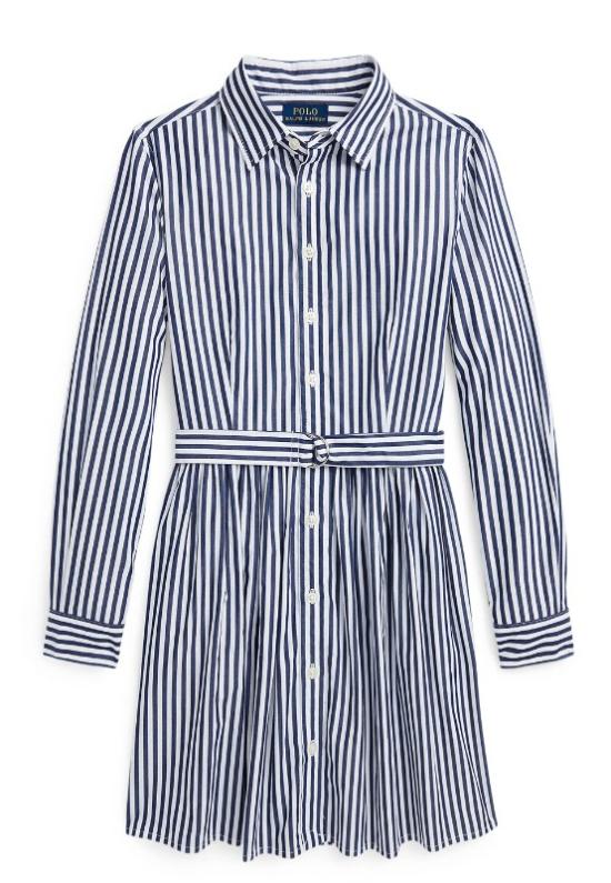 25SS [키즈] 폴로 랄프로렌 원피스 313934134 003NEWPORT NAVY Newport navy white