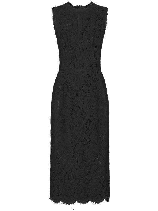 25SS 돌체앤가바나 미디 원피스 F6H0ZT HLM7LN0000 Black
