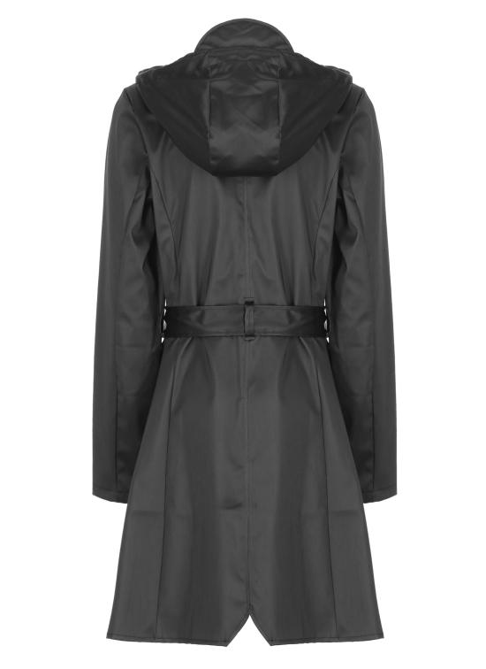 25SS 레인스 코트 RA18130 CURVE W JACKETBLG Black - RAINS