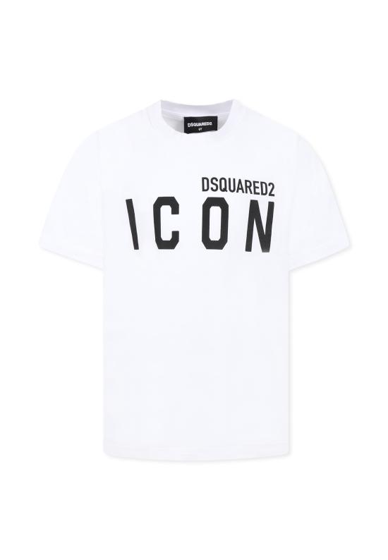 25SS [키즈] 디스퀘어드2 티셔츠 DQ2668 D004G D2T1117U DQ100 WHITE