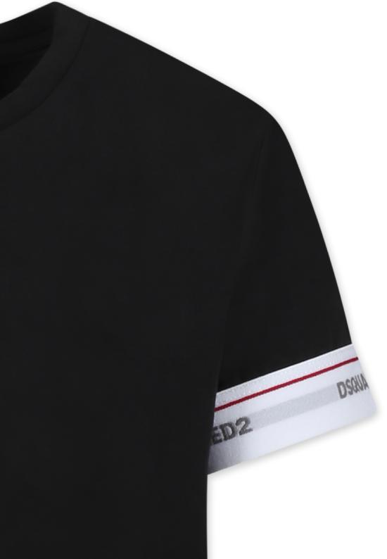 25SS [키즈] 디스퀘어드2 티셔츠 DQ2480 D008J D2UT7U DQ900 BLACK - DSQUARED2