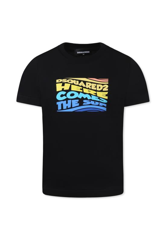 25SS [키즈] 디스퀘어드2 티셔츠 DQ2781 D004G D2T1135U DQ900 BLACK