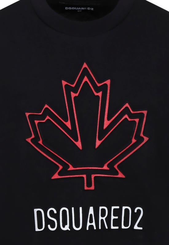 25SS [키즈] 디스퀘어드2 티셔츠 DQ2770 D0015 D2T1134U DQ900 BLACK - DSQUARED2