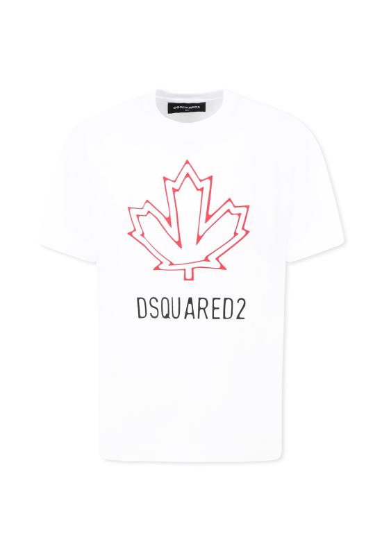 25SS [키즈] 디스퀘어드2 티셔츠 DQ2770 D0015 D2T1134U DQ100 WHITE