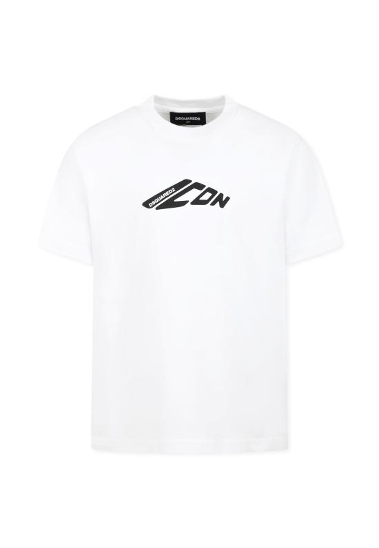 25SS [키즈] 디스퀘어드2 티셔츠 DQ2941 D00XM D2T1163U DQ100 WHITE