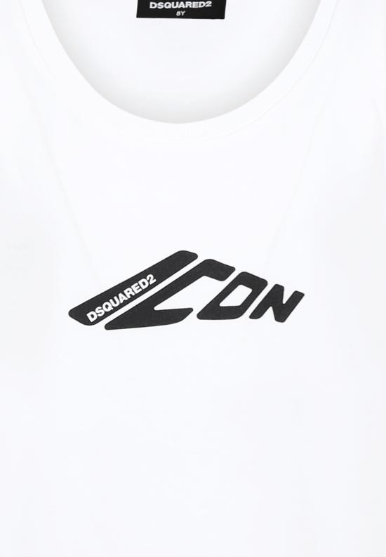 25SS [키즈] 디스퀘어드2 원피스 DQ2972 D00XM D2MCU12F DQ100 WHITE - DSQUARED2