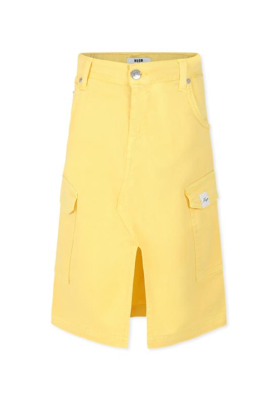 25SS [키즈] 엠에스지엠 스커트 S5MSJGSK108 MS009 YELLOW