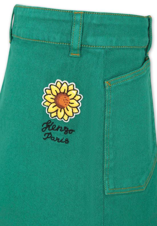 25SS [키즈] 겐조 스커트 K60908 674 GREEN - KENZO