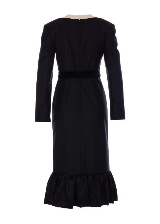 25SS 발렌티노 가라바니 미디 원피스 VADH08VB AUY Black - VALENTINO GARAVANI