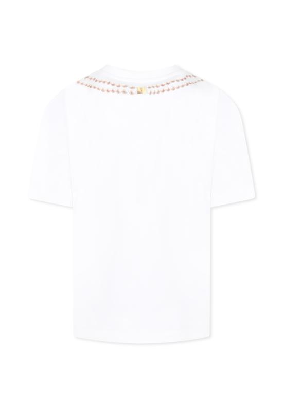 25SS [키즈] 모스키노 티셔츠 HIM060 LAA02 10101 WHITE - MOSCHINO