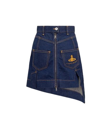 25SS 비비안웨스트우드 데님 스커트 19030016 W0162 K406 Blue - VIVIENNE WESTWOOD