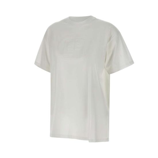 25SS 엘리자베타프랜치 반팔 티셔츠 MA60N51E2 270 White - ELISABETTA FRANCHI