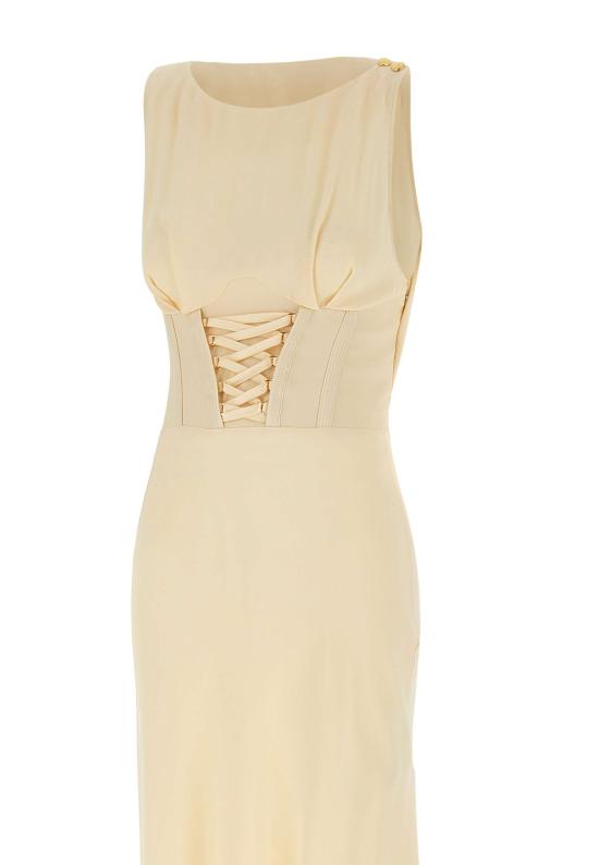 25SS 엘리자베타프랜치 미디 원피스 AB84652E2 DC7 Yellow - ELISABETTA FRANCHI