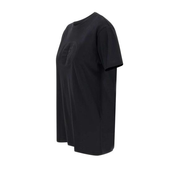 25SS 엘리자베타프랜치 반팔 티셔츠 MA60N51E2 110 Black - ELISABETTA FRANCHI