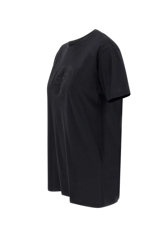 25SS 엘리자베타프랜치 반팔 티셔츠 MA60N51E2 110 Black - ELISABETTA FRANCHI