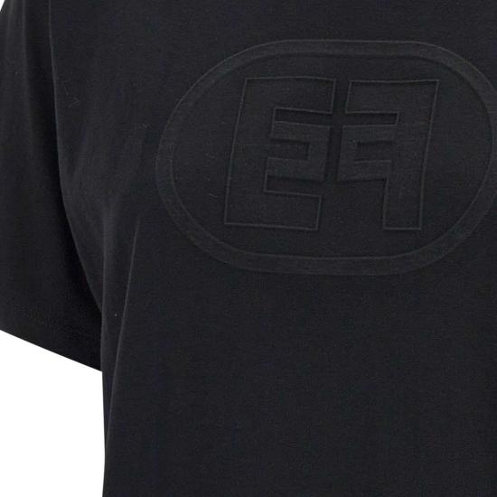 25SS 엘리자베타프랜치 반팔 티셔츠 MA60N51E2 110 Black - ELISABETTA FRANCHI