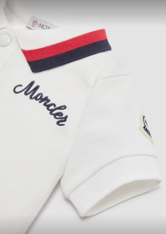 25SS [키즈] 몽클레어 폴로 셔츠 9518A000 01 89AL2034 Bianca blu - MONCLER