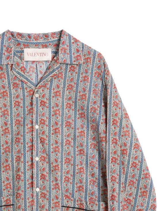 25SS 발렌티노 가라바니 셔츠 6V3ABQ65 AN2QQX Beige blu rosso - VALENTINO GARAVANI