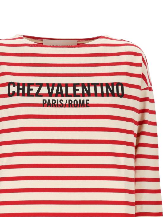 25SS 발렌티노 PAP 긴팔 티셔츠 6B3MG24B 961AS0 Red - VALENTINO PAP