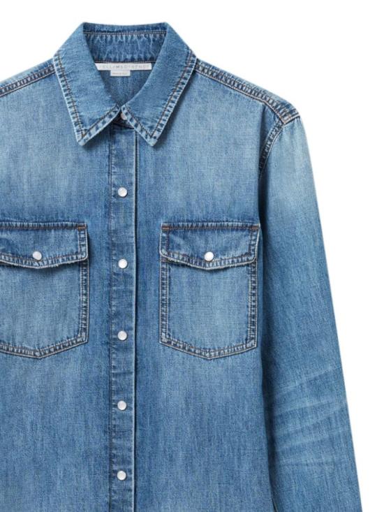 25SS 스텔라 맥카트니 데님 셔츠 6D0362 3SQH094590 Vintage blue - STELLA MCCARTNEY