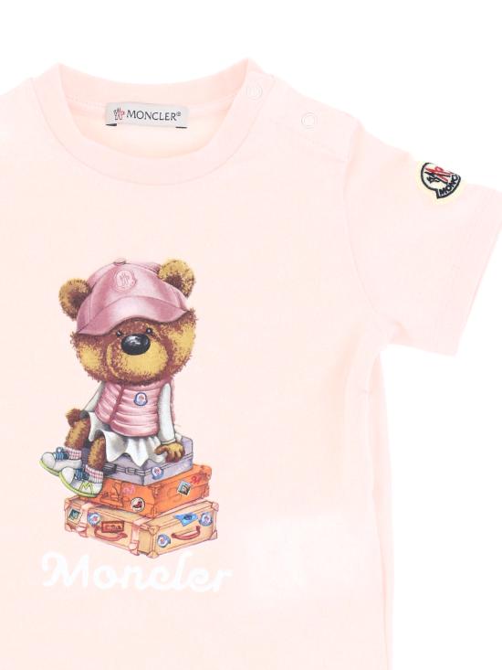 25SS [키즈] 몽클레어 티셔츠 9518C000 05 89AUM529 Pink - MONCLER