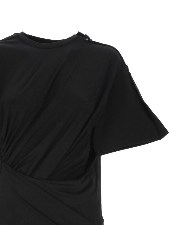 25SS 뮈글러 미디 원피스 25P3RO1620297 1999 Black - MUGLER