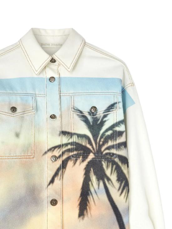 25SS 팜앤젤스 셔츠 PWYD023S25DEN001 0384 Beige - PALM ANGELS