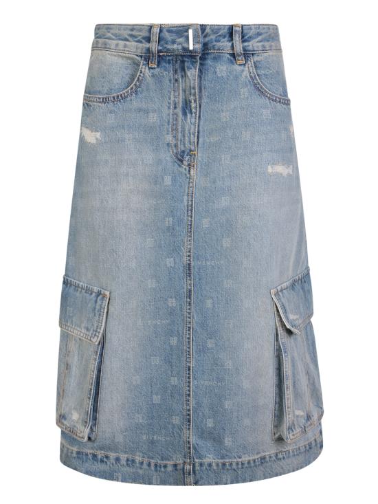  지방시 데님 스커트 BW40Q75 Y61 420 Blue