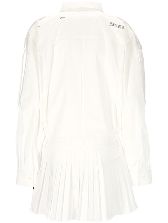 25SS 오프화이트 숏 원피스 OWDG00AS25FAB001 0110 WHITE BL - OFF WHITE