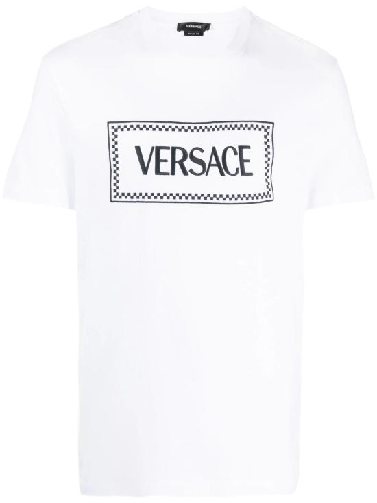 25SS 베르사체 반팔 티셔츠 1011694 1A085841W000 Optical white - VERSACE