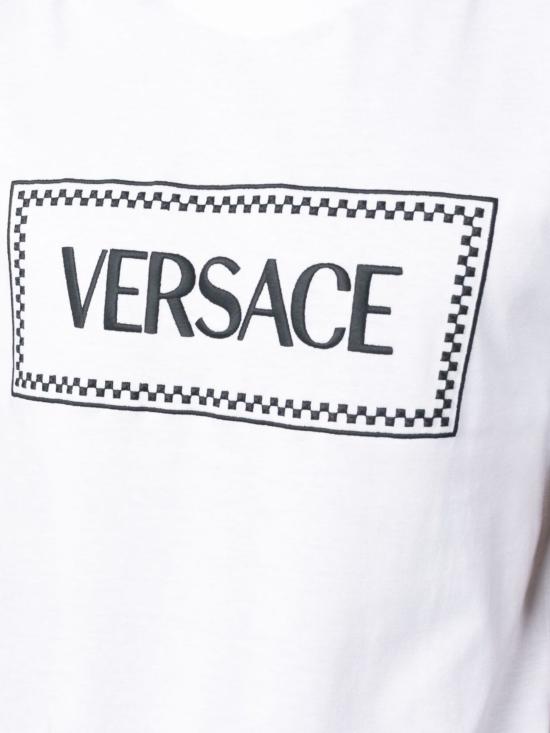 25SS 베르사체 반팔 티셔츠 1011694 1A085841W000 Optical white - VERSACE