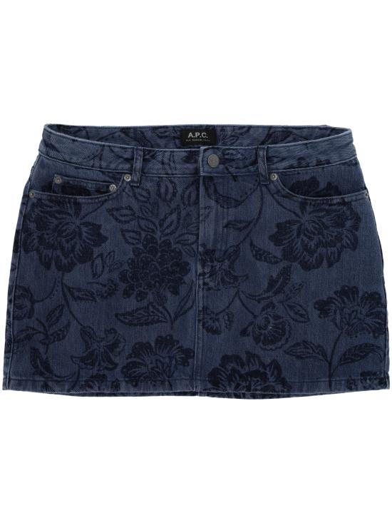 25SS 아페쎄 데님 스커트 COHGQF06093 IAL INDIGO DELAVE