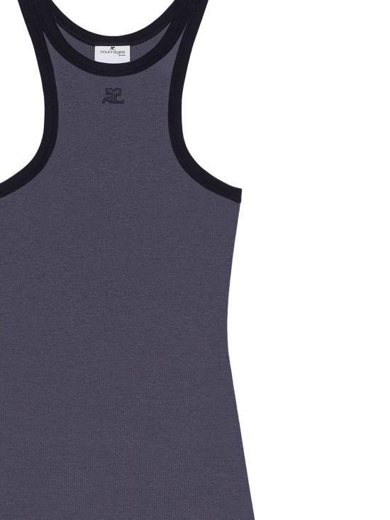 25SS 쿠레쥬 숏 원피스 125JRO577JS0203 B155 DENIM BLACK - COURREGES