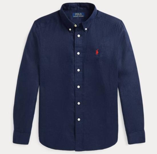 25SS [주니어] 폴로 랄프로렌 셔츠 323967600 004NEWPORT NAVY Newport navy