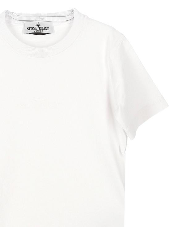 25SS [키즈] 스톤 아일랜드 티셔츠 K1S162100007 S0050V0001 White - STONE ISLAND