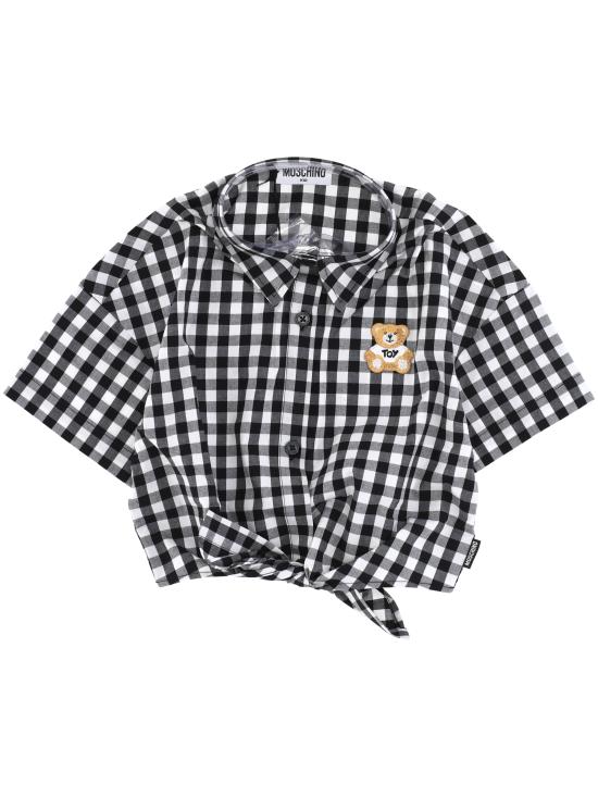 25SS [키즈] 모스키노 셔츠 HDC021LME04 80359 White