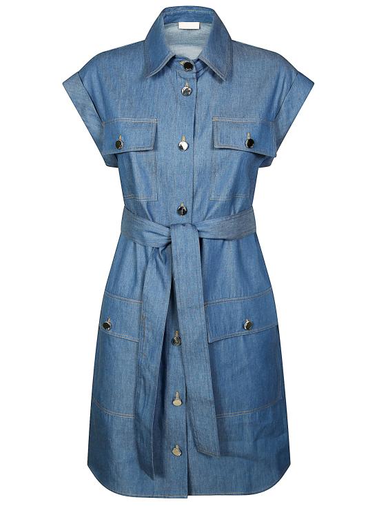 25SS 리우조 미디 원피스 WA5509D4695 78902 78902Denim