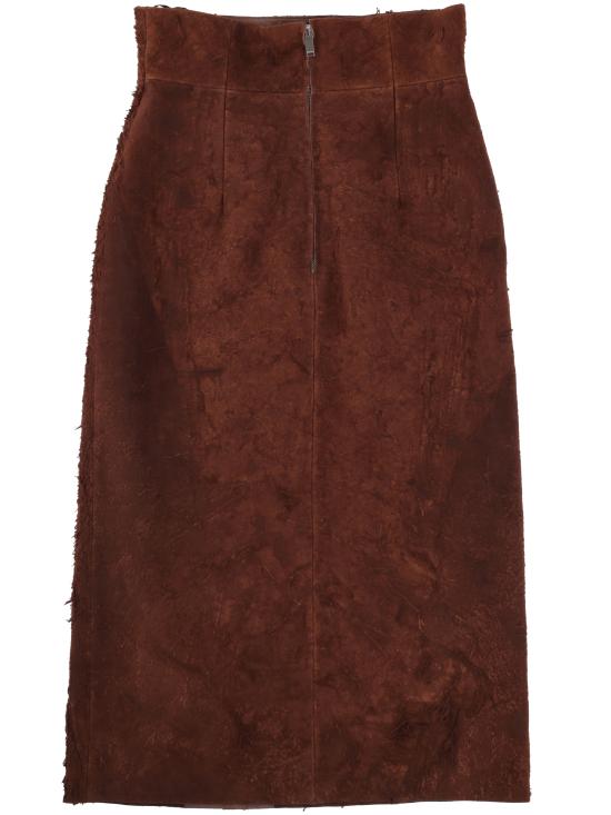 25SS 알렉산더 맥퀸 롱 스커트 817925 Q5AOR2123 Brown - ALEXANDER MCQUEEN