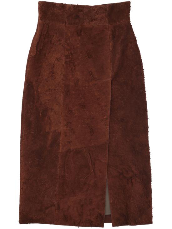 25SS 알렉산더 맥퀸 롱 스커트 817925 Q5AOR2123 Brown