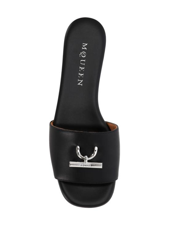 25SS 알렉산더 맥퀸 뮬/슬리퍼 817471 WIACT1064 SILVER BLACK SILVER - ALEXANDER MCQUEEN