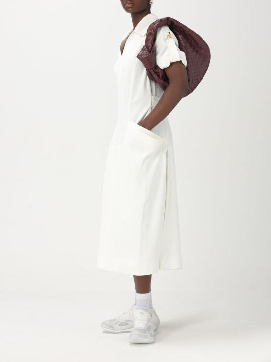 25FW 보테가베네타 롱 원피스 820007V3OZ0 9071 White - BOTTEGA VENETA