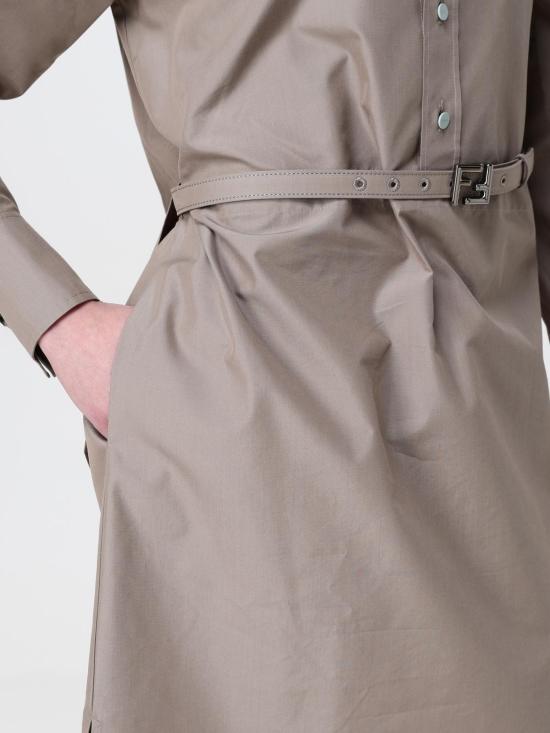 25FW 펜디 롱 원피스 FDD311AQ3K F1SA0 Beige - FENDI