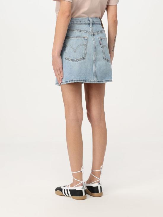 25FW 리바이스 데님 스커트 A4694 0003 Gnawed Blue - LEVI'S
