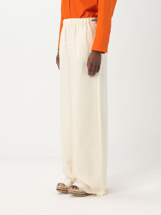 25FW 막스마라 스트레이트 팬츠 2511131112600 003 White - MAX MARA